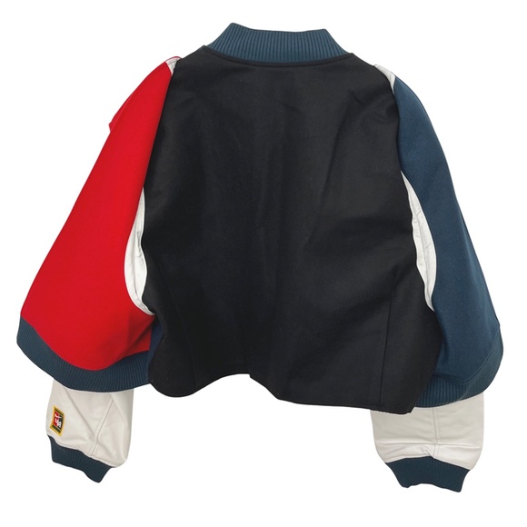 Nike x Yoon Ahn Oversized Varsity Jacket Women’s Medium Wool Blend & Leather - Picture 8 of 16